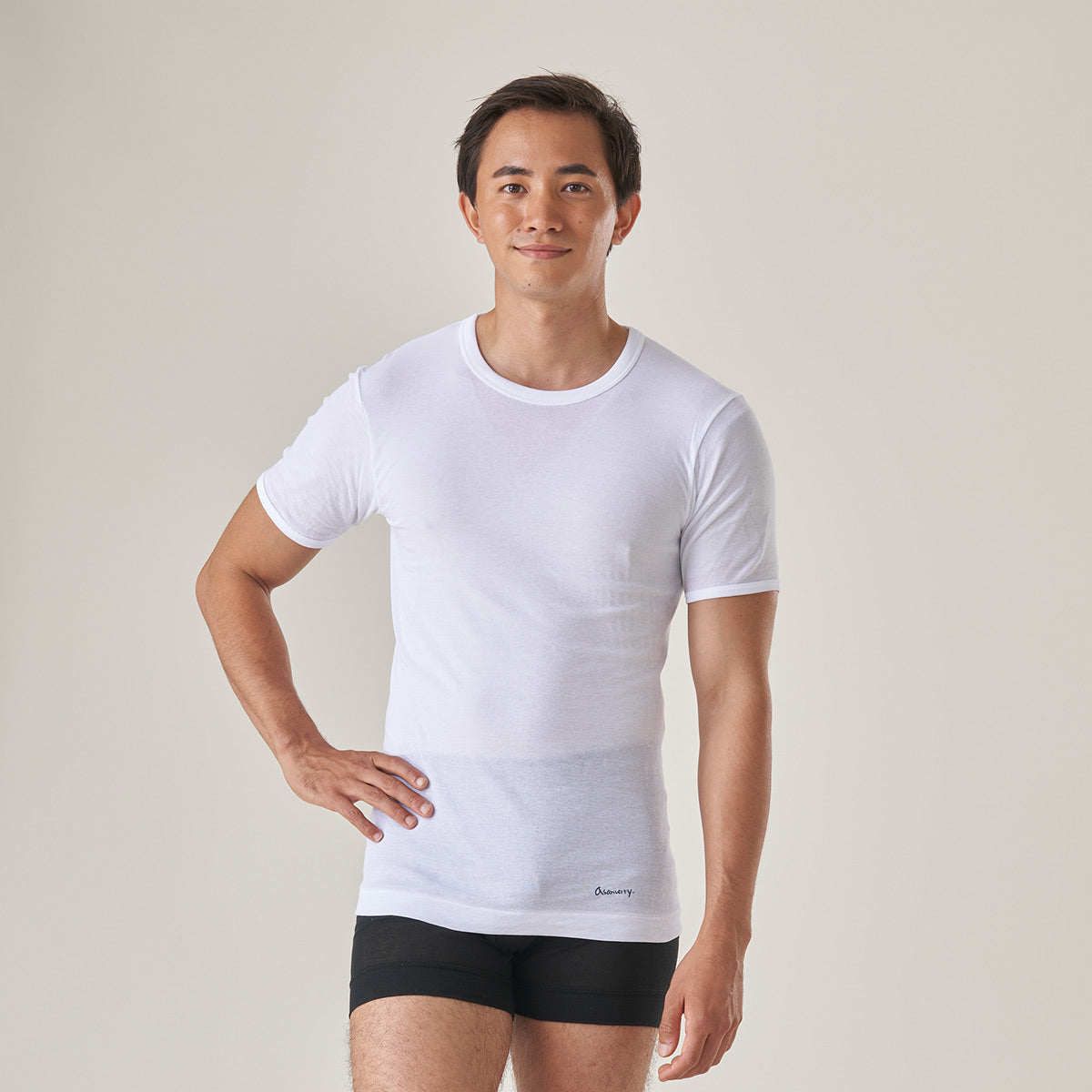 アサメリー 丸首Tシャツ