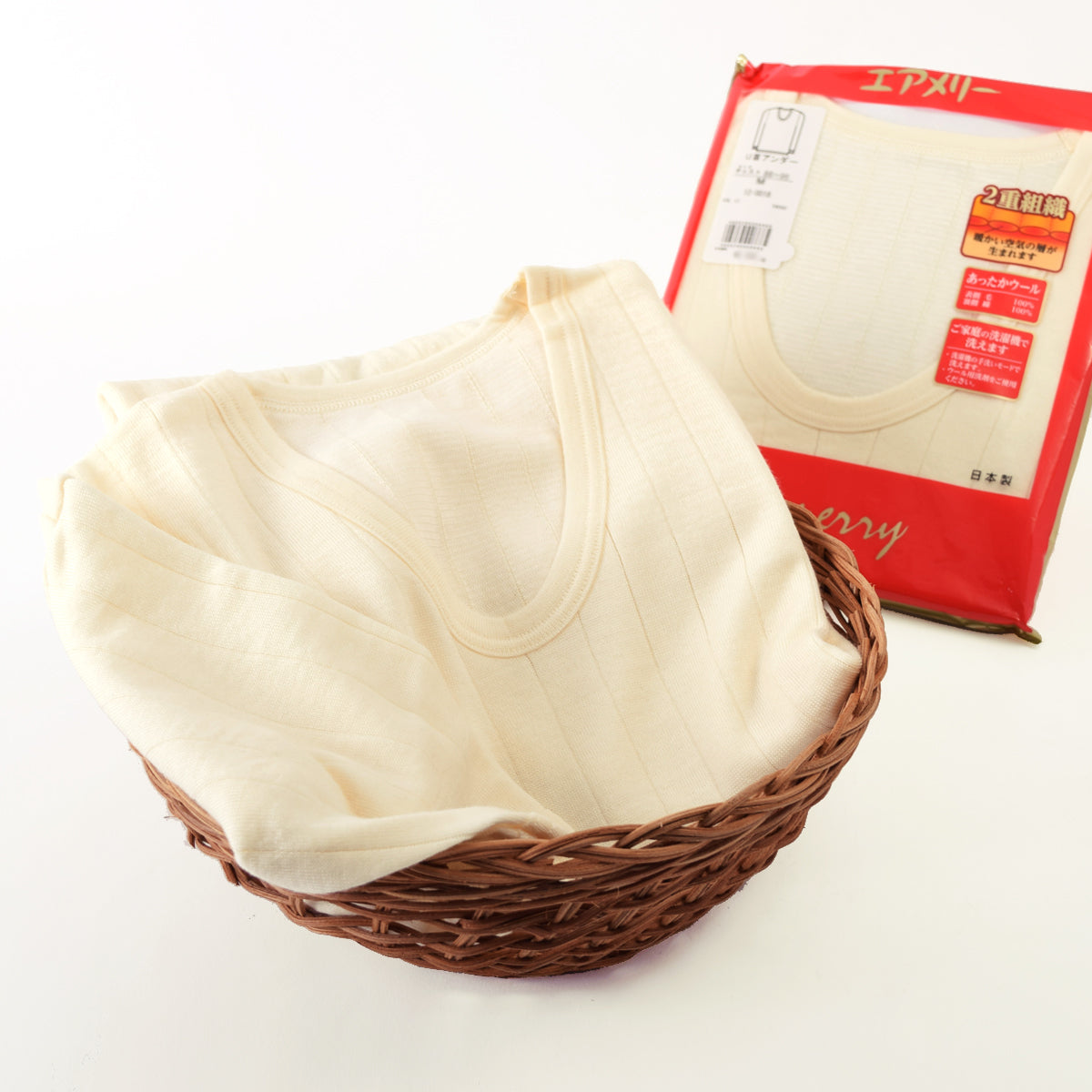 エアメリー ウール U首アンダー