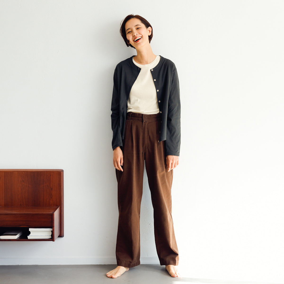 フードテキスタイル スリーブレス