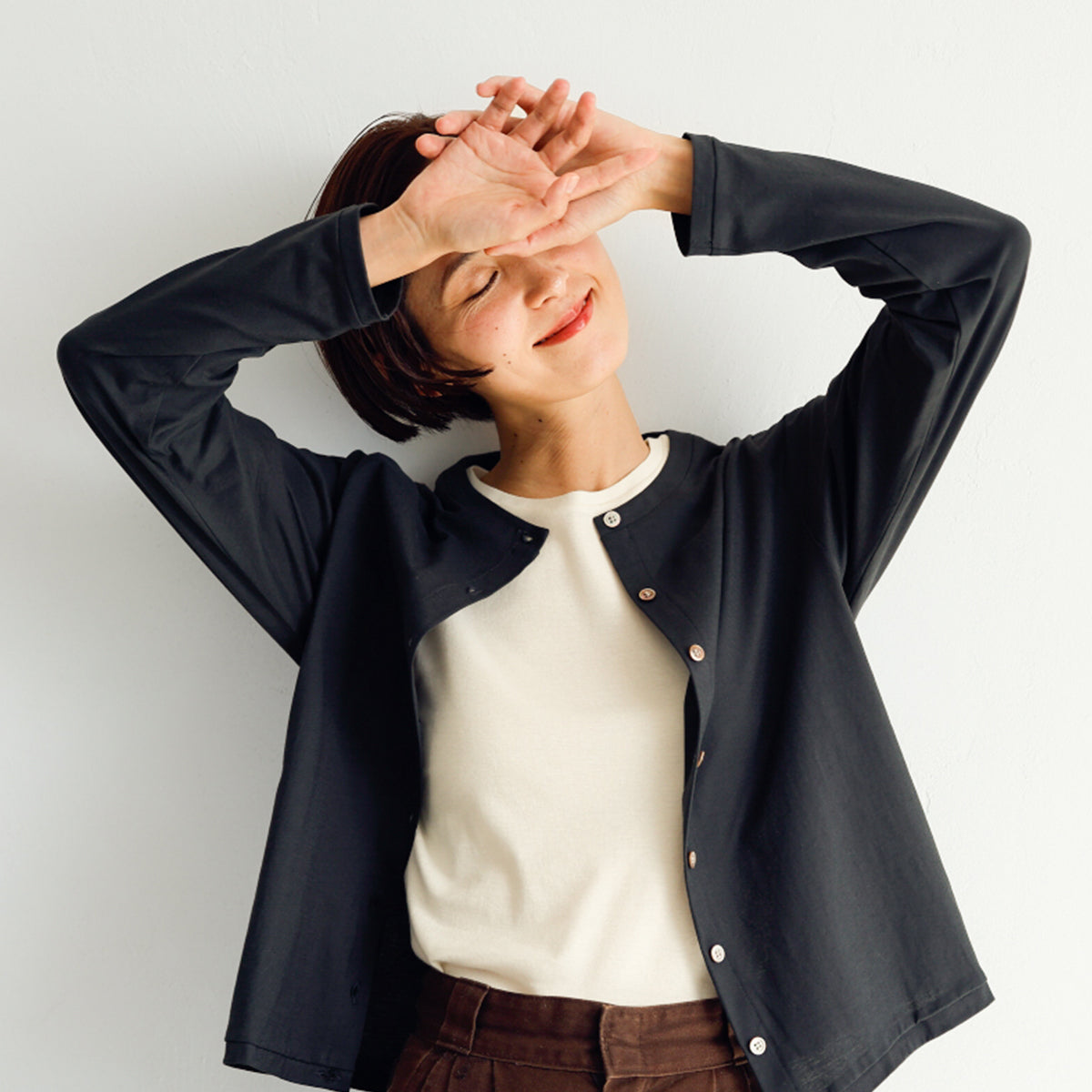 フードテキスタイル スリーブレス