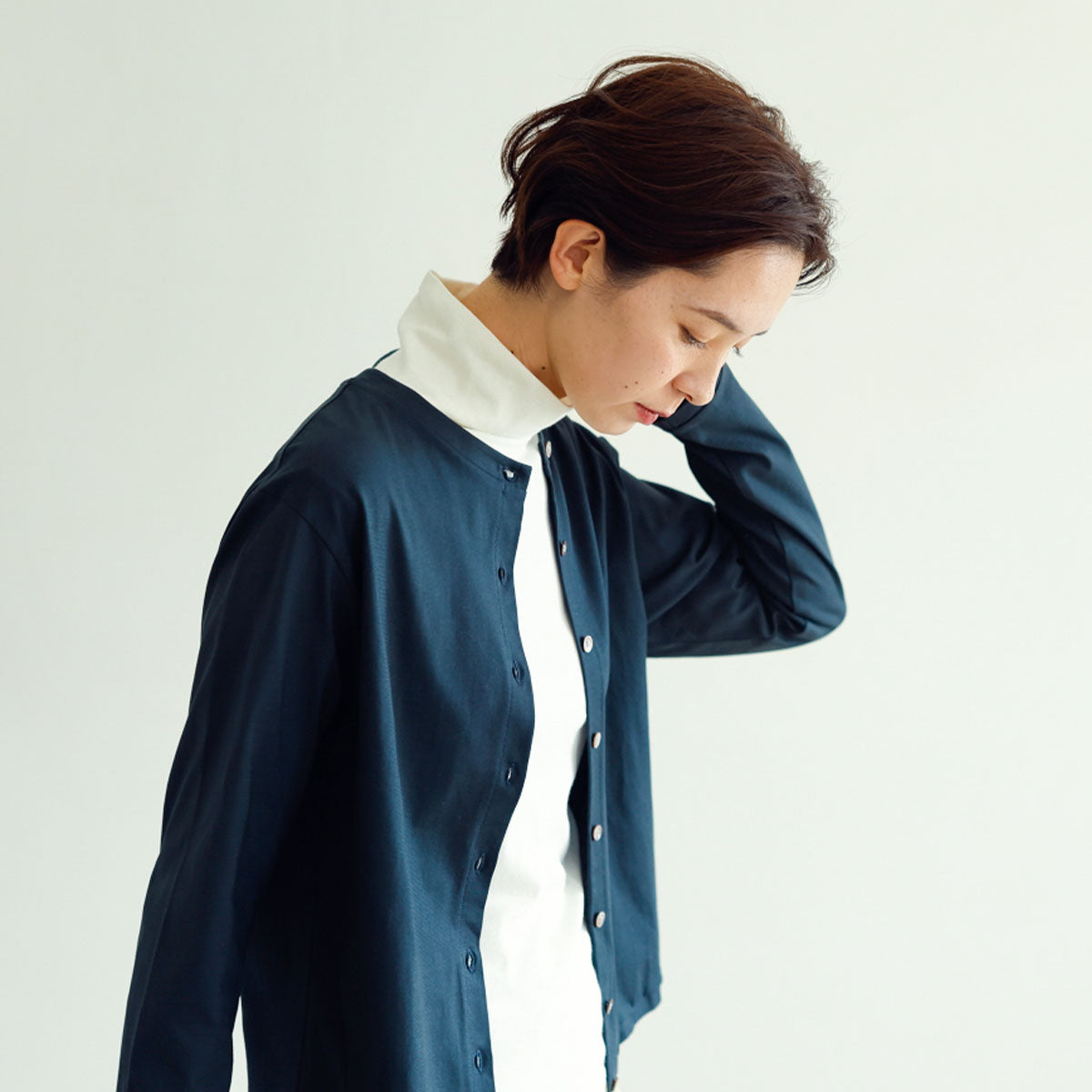 フードテキスタイル タートルネック