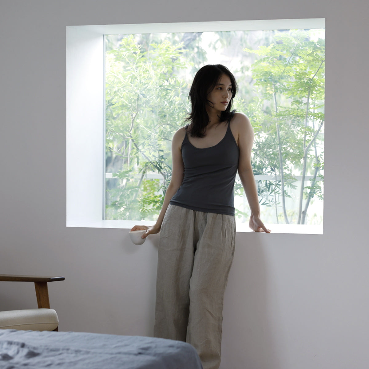 アサメリースタンダードシリーズ カップ付キャミソール