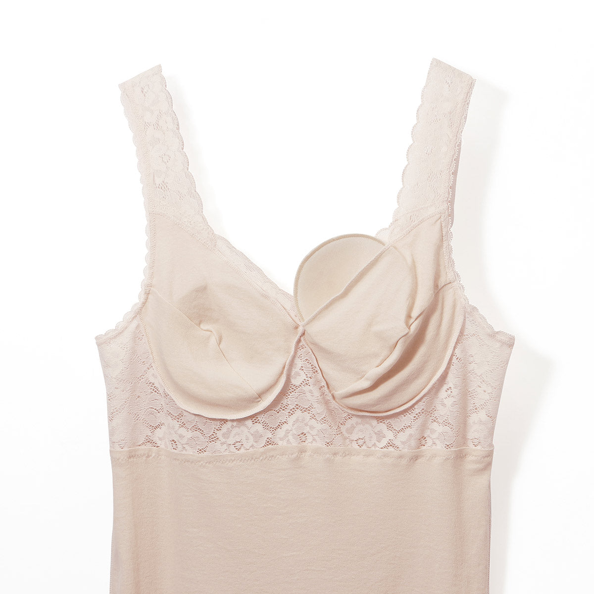 アサメリー快適シリーズ パッド付R型キャミソール