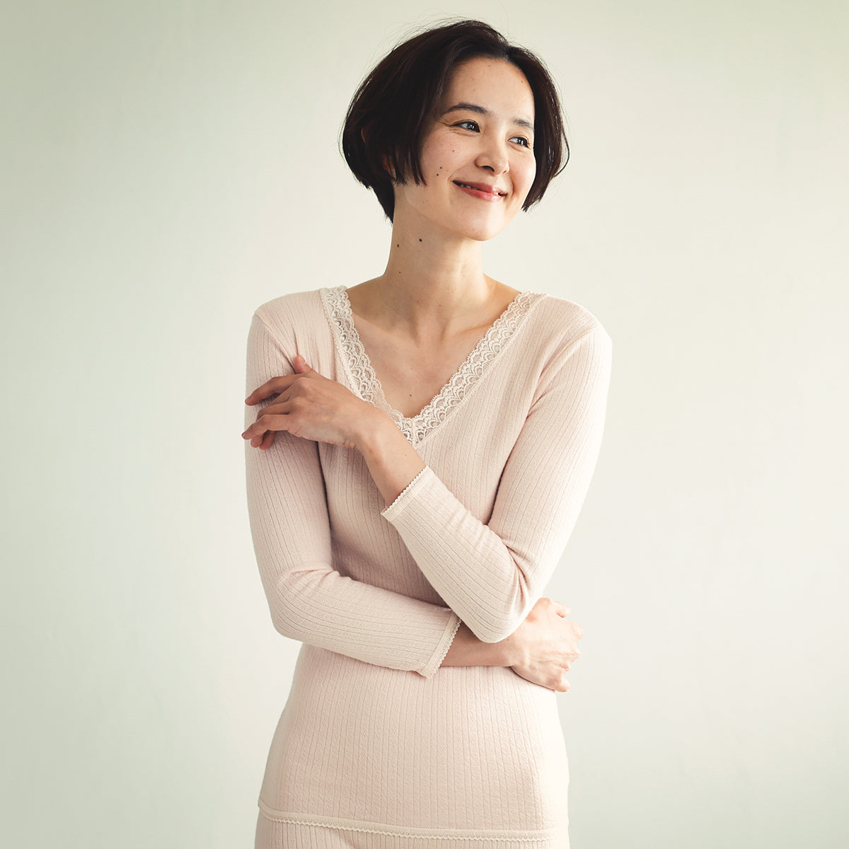 エアメリー ウールシリーズ 8分袖