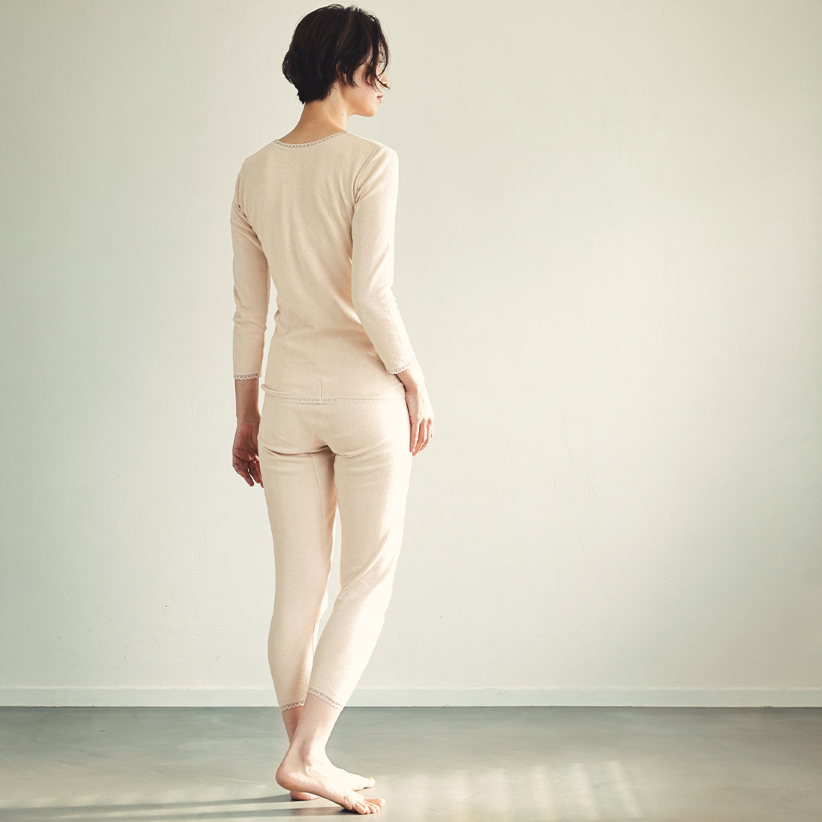 エアメリー コットン裏起毛 スラックス下