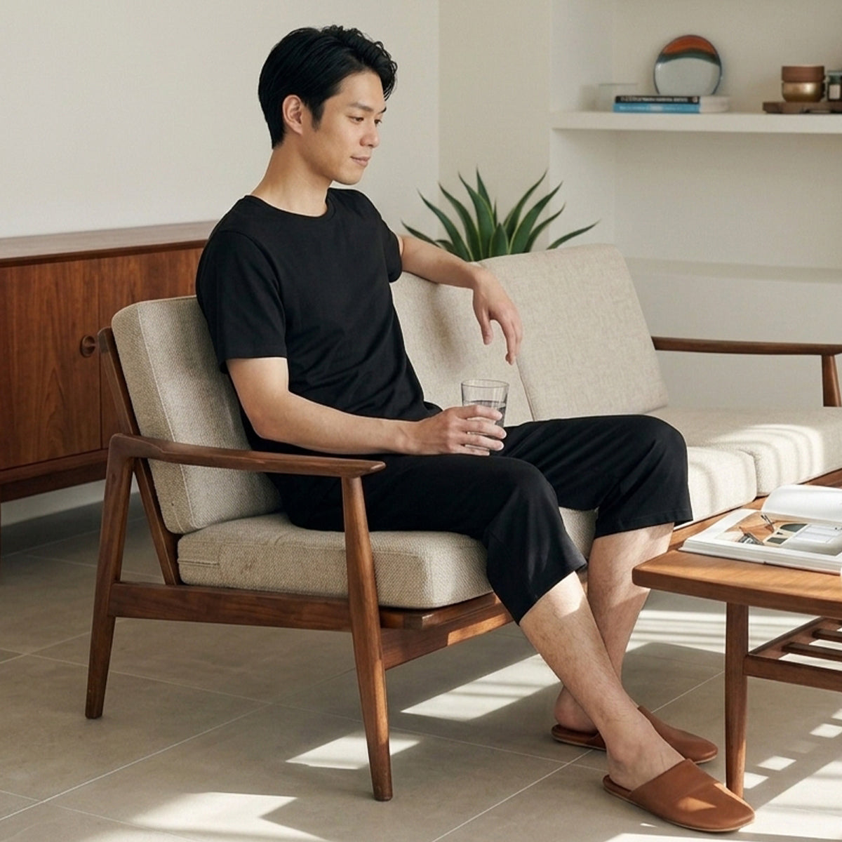 アサメリー クールタッチ クルーネックTシャツ