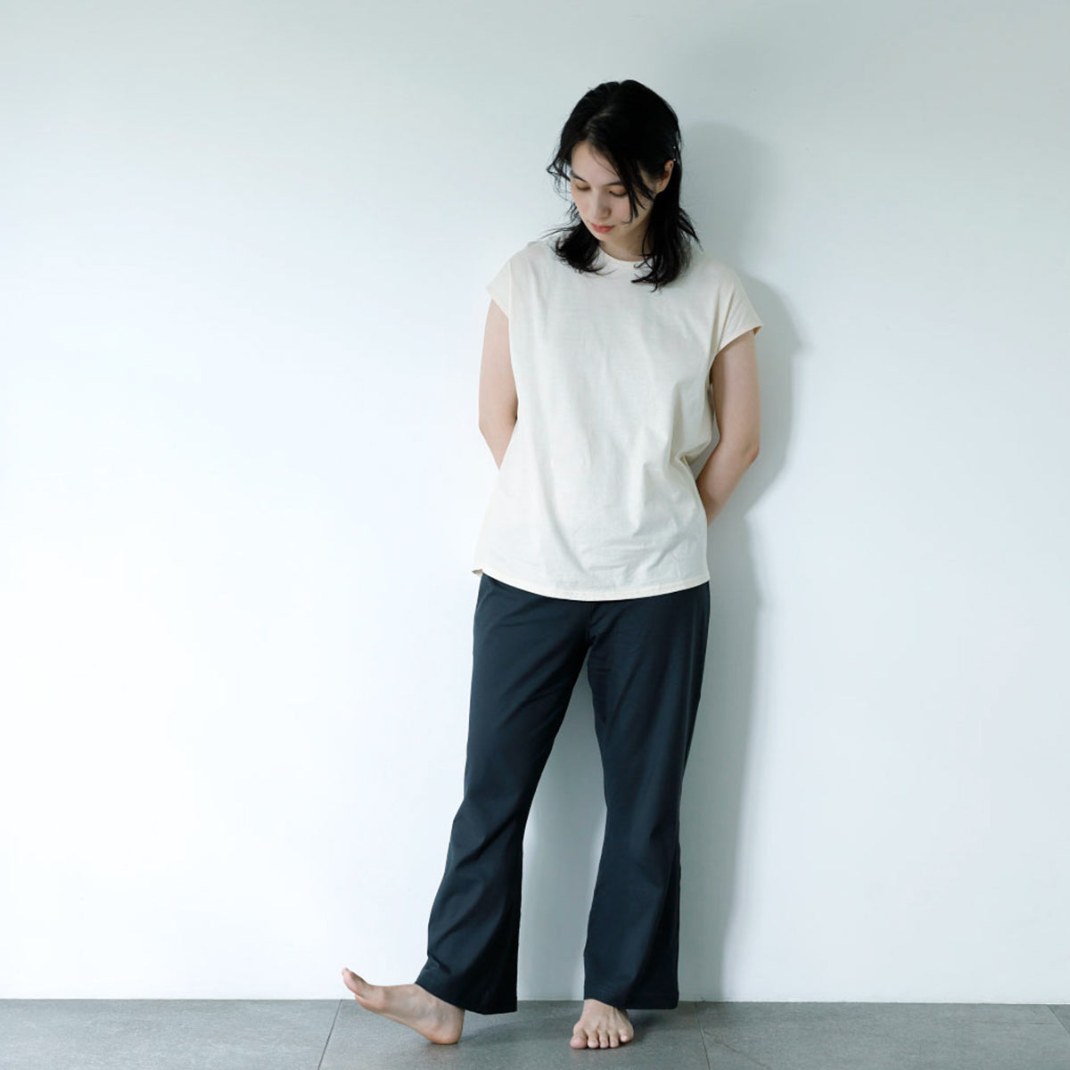 パンツ . 市場】(アングル)ANGLE アサメリー 綿100% 日本製 紳士 ロング