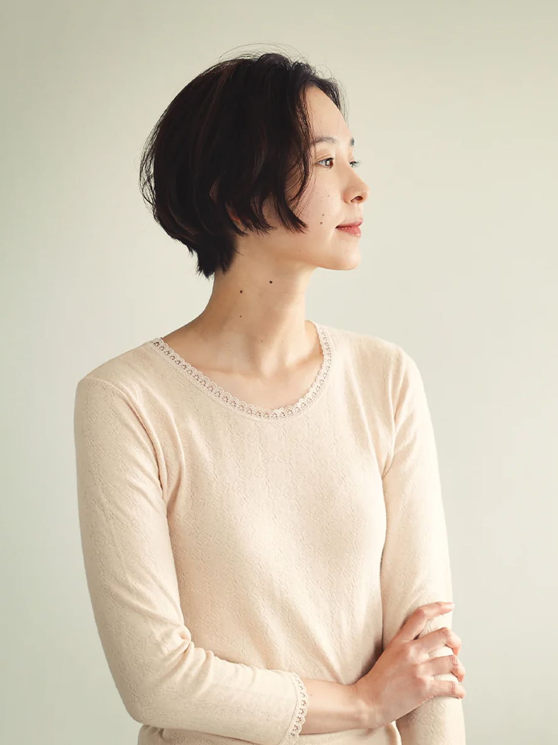 エアメリー 
コットン裏起毛 8分袖